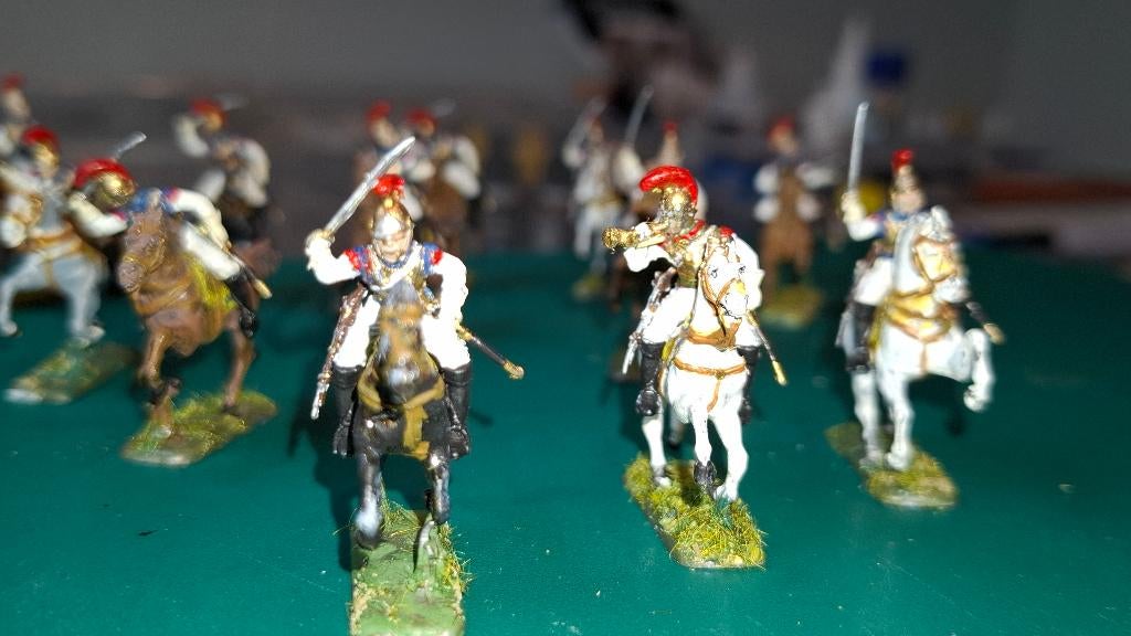 Fraai geverfde Napoleon Waterloo troepen, Ophalen of Verzenden, Gebruikt, 1:50 of kleiner