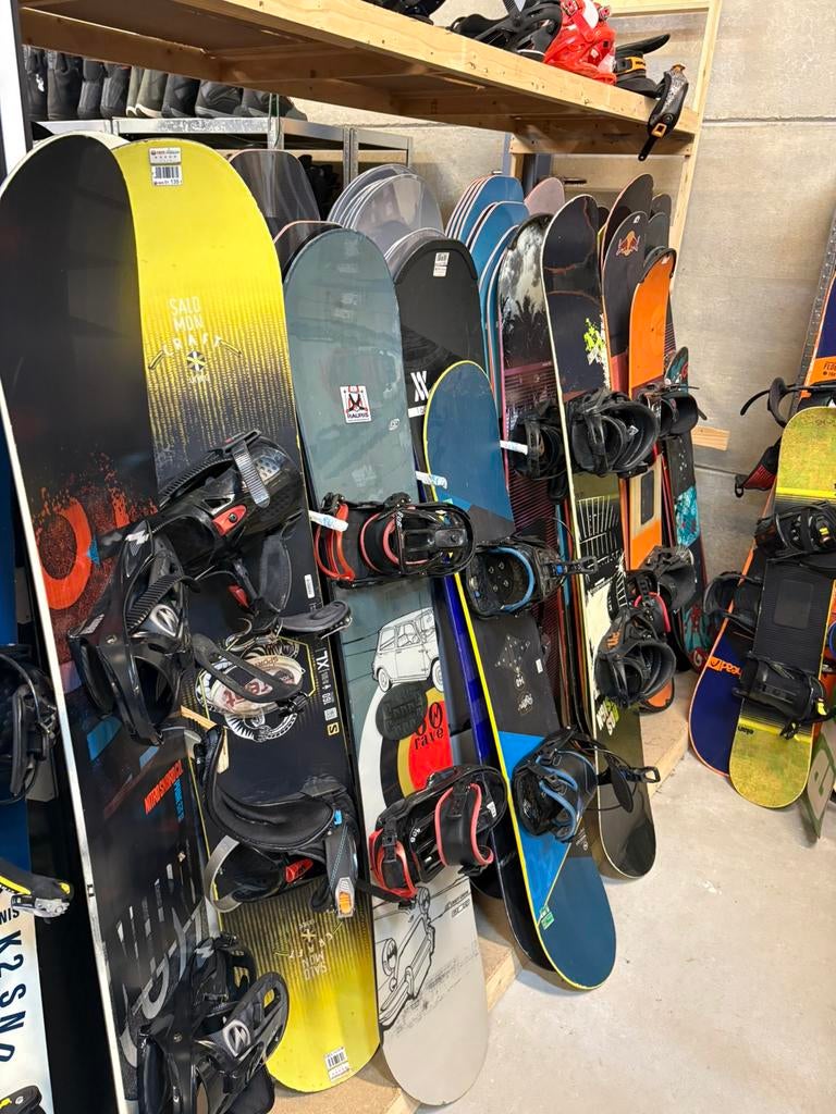 SUPER SALE Alle maten snowboards 100,- Burton,Nitro, Salomon, Gebruikt, Board, Ophalen of Verzenden, A