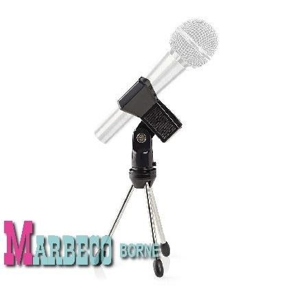 Microfoon tafelstatief, Standaard inklapbaar incl. klem, Muziek en Instrumenten, Standaards, Instrumentstandaard, Nedis, Nieuw