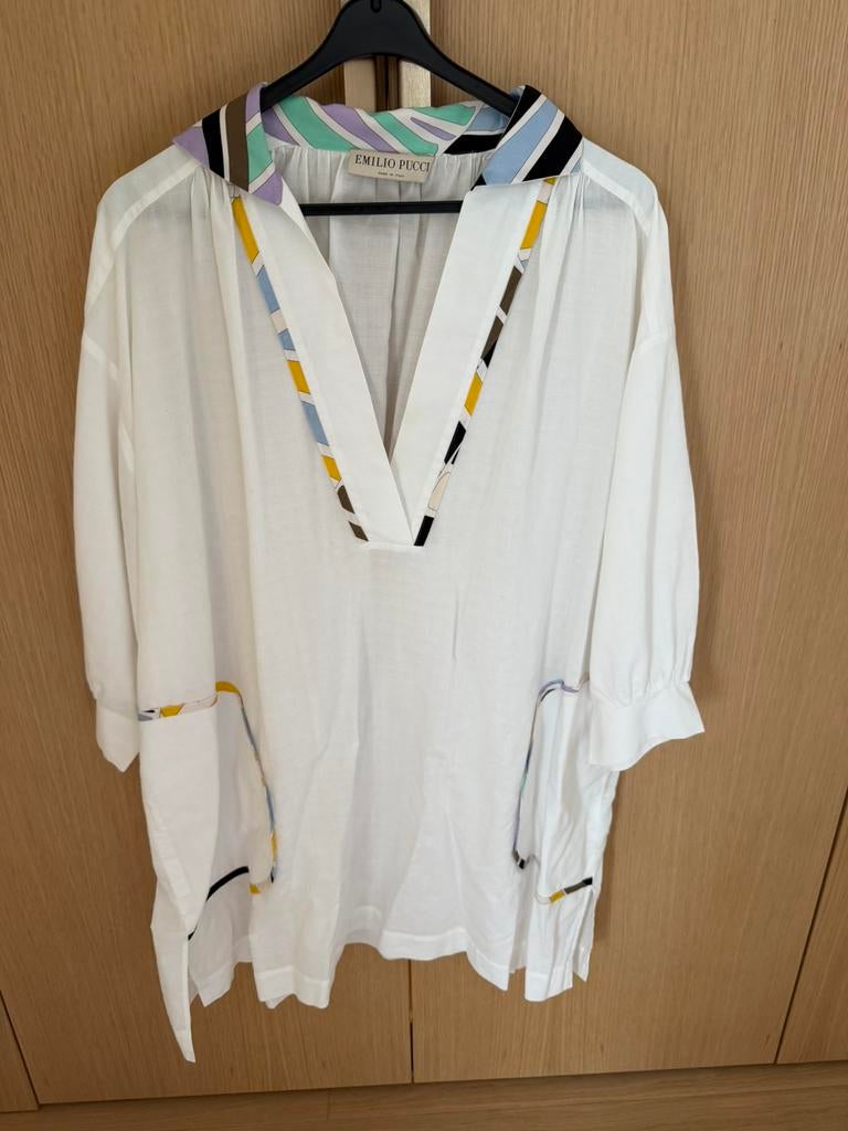 Pucci jurk maat 38, Maat 38/40 (M), Verzenden, Wit, Zo goed als nieuw