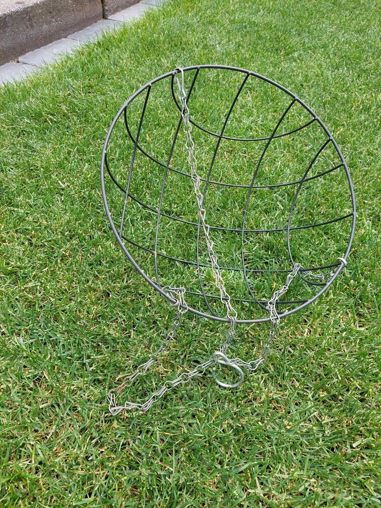 Metalen plantenhanger - 30cm -, Tuin en Terras, Bloembakken en Plantenbakken, Ophalen, Rond, Metaal, Minder dan 30 cm