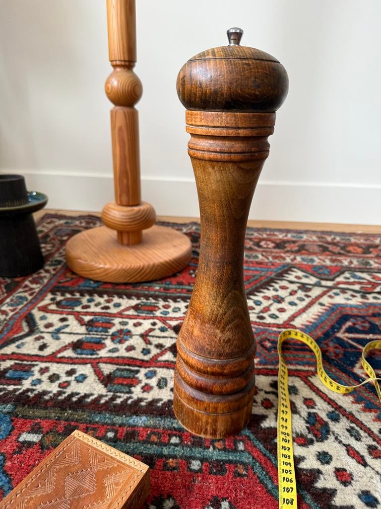 XXL kruidenmolen pepermolen Marlux hout Frankrijk, Hout, Ophalen of Verzenden, Overige typen, Gebruikt