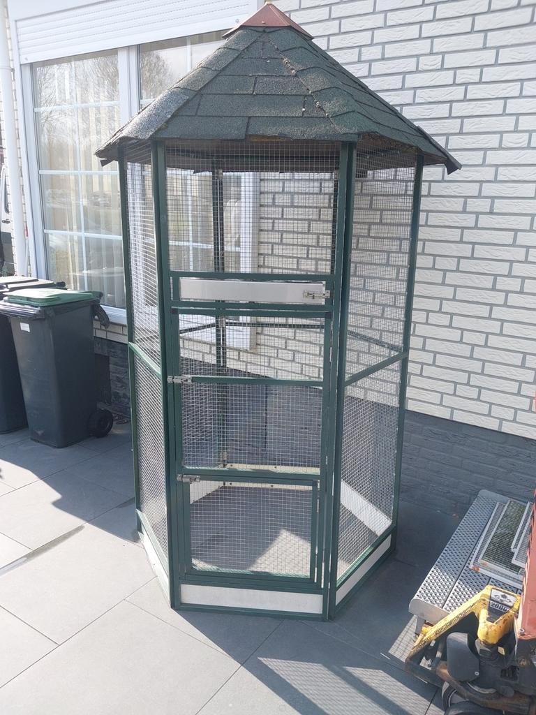 Volière aluminium, Ophalen, Gebruikt, Aluminium, Volière