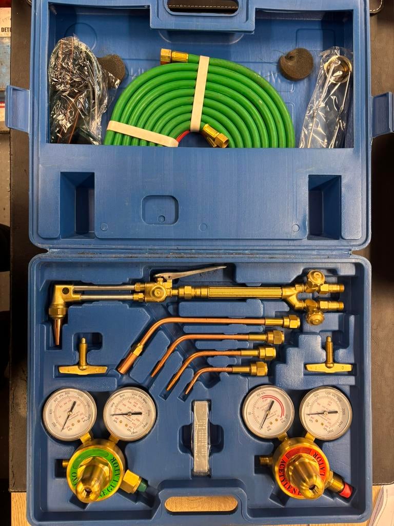 Zuurstof/Acetyleen Snijbrander & Lasset – Compleet in koffer, Ophalen of Verzenden