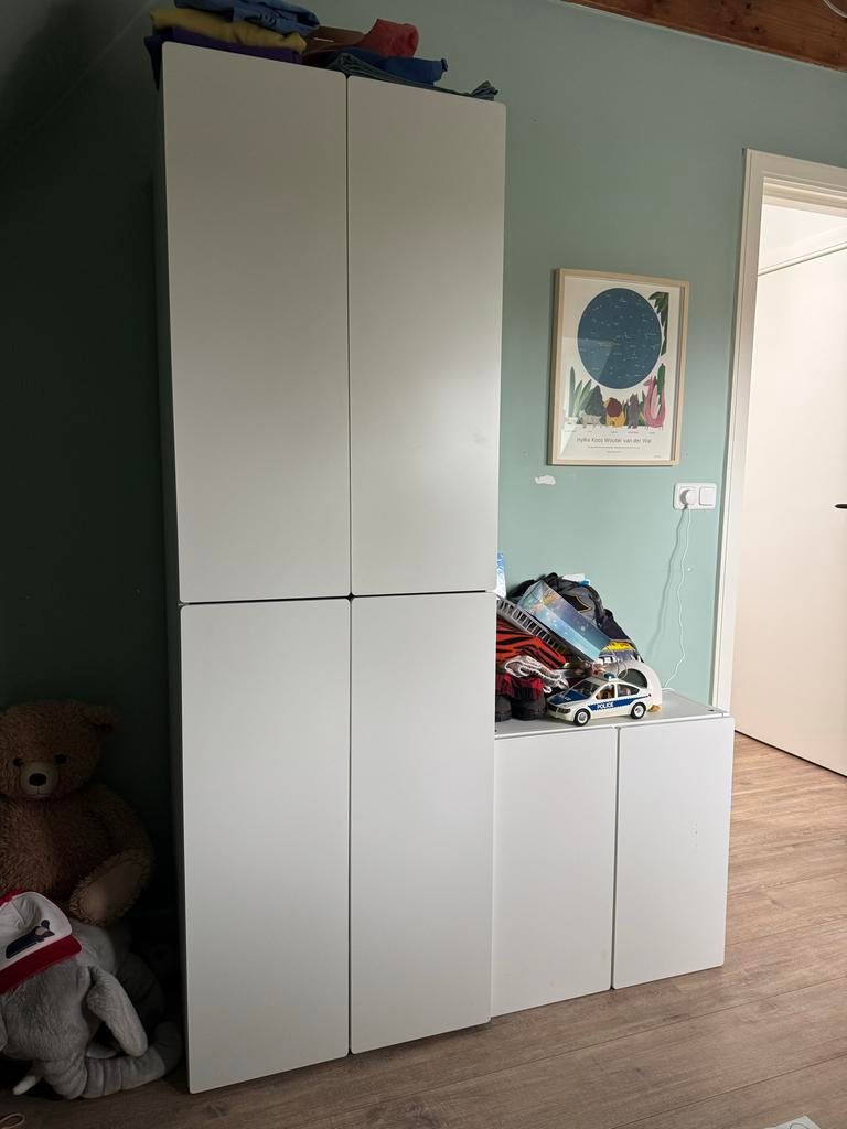 IKEA Platsa kast, 2 delen, 180 cm hoog en kleinere maat, Huis en Inrichting, Kasten | Kledingkasten, Ophalen, Overige materialen