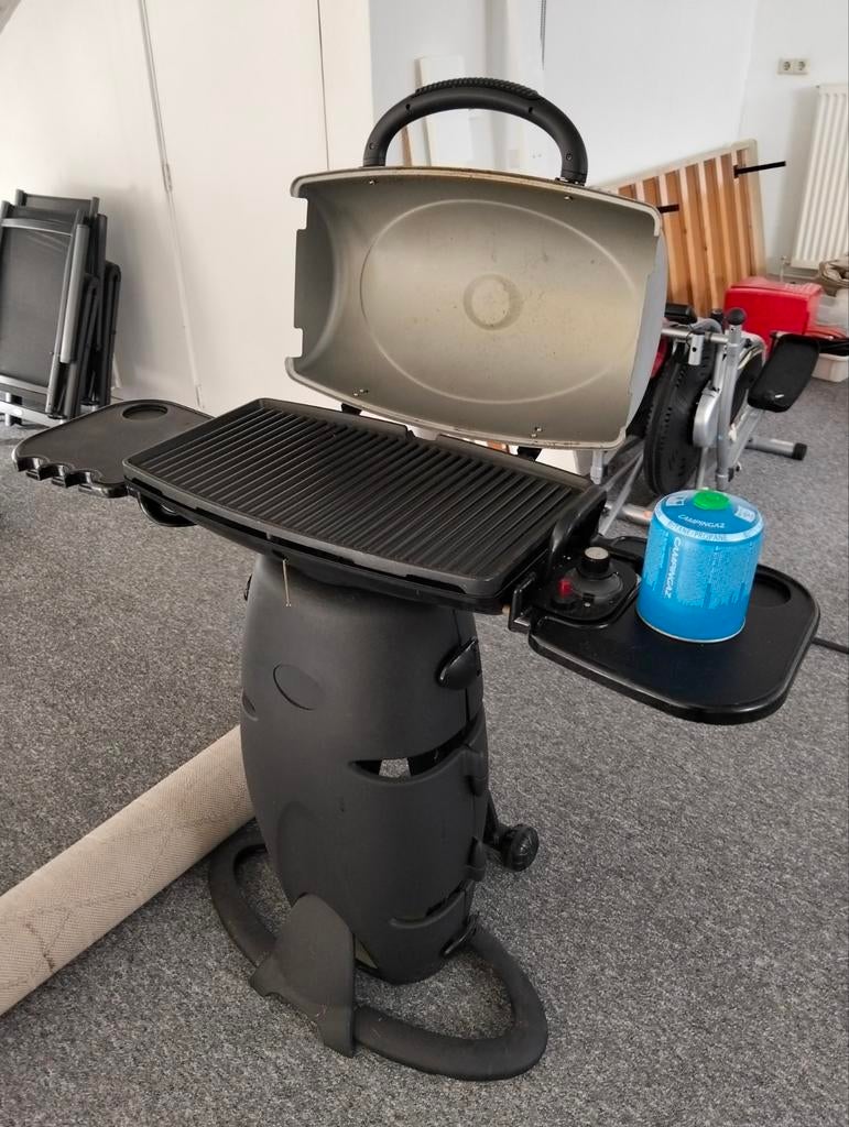 Compacte opvouwbare gas BBQ met gasflesje, Ophalen of Verzenden, Gebruikt, Onbekend