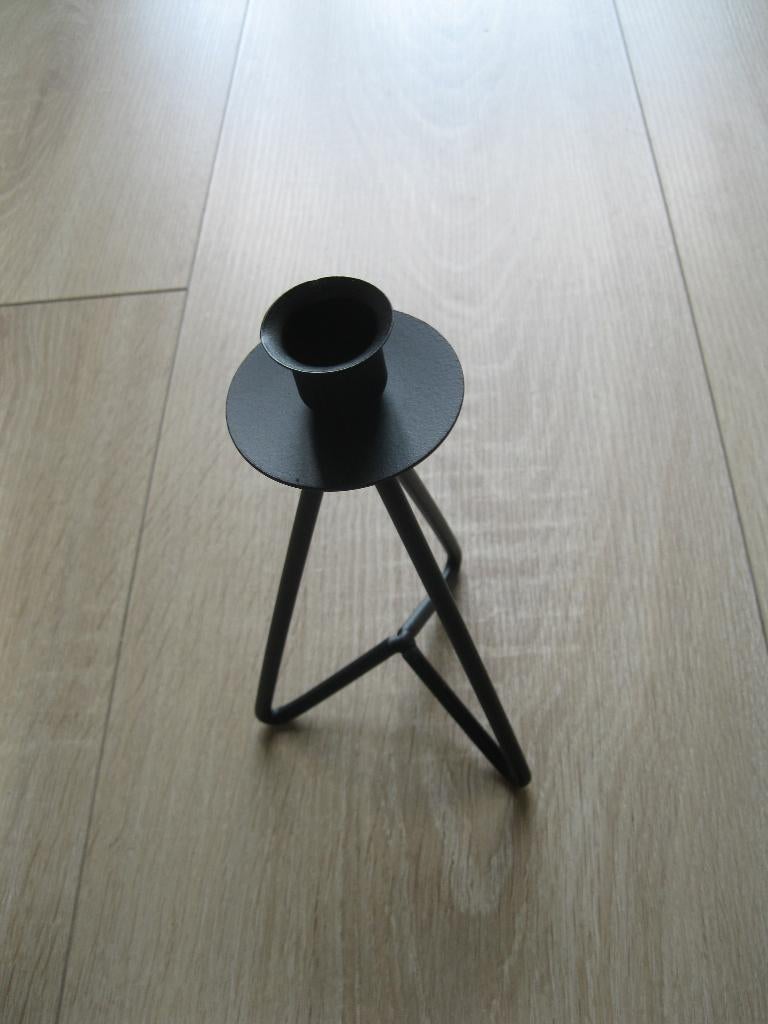 Kaarsenhouder zwart metaal nieuw, Zwart, Nieuw, Ophalen of Verzenden, Metaal