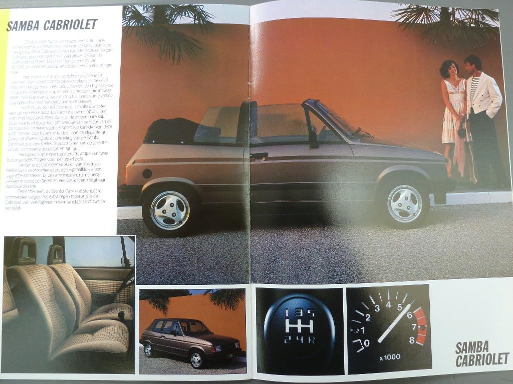 Talbot Samba folder NL 1985, Ophalen of Verzenden, Zo goed als nieuw, Overige merken