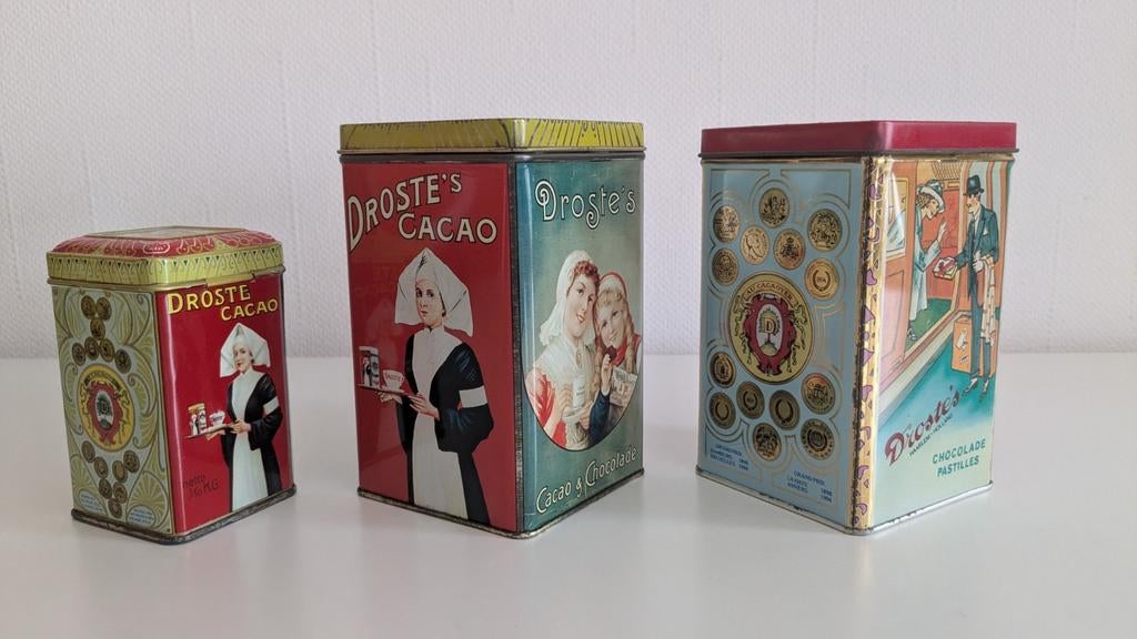 Droste cacao blikjes, Verzamelen, Ophalen of Verzenden