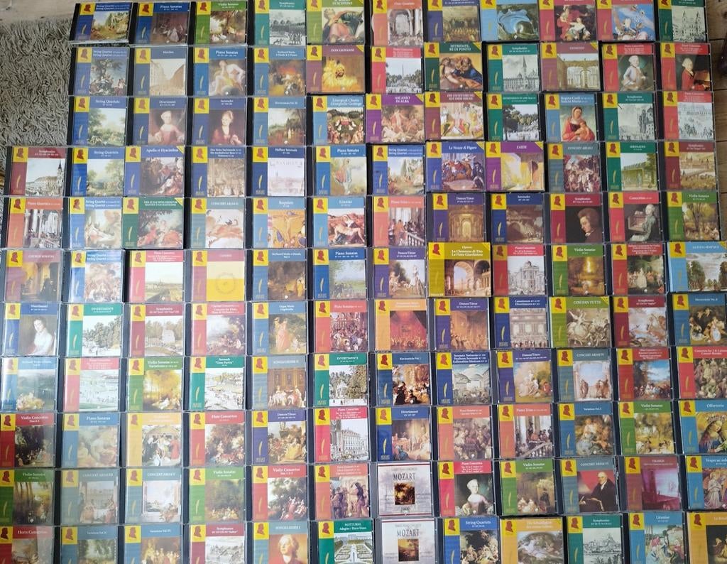 150 CD's van Mozart, Ophalen