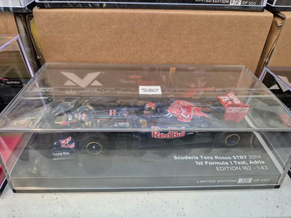 Max verstappen 1:43 toro rosso str7 test adria 2014  f1, Ophalen, Nieuw, Auto, MiniChamps