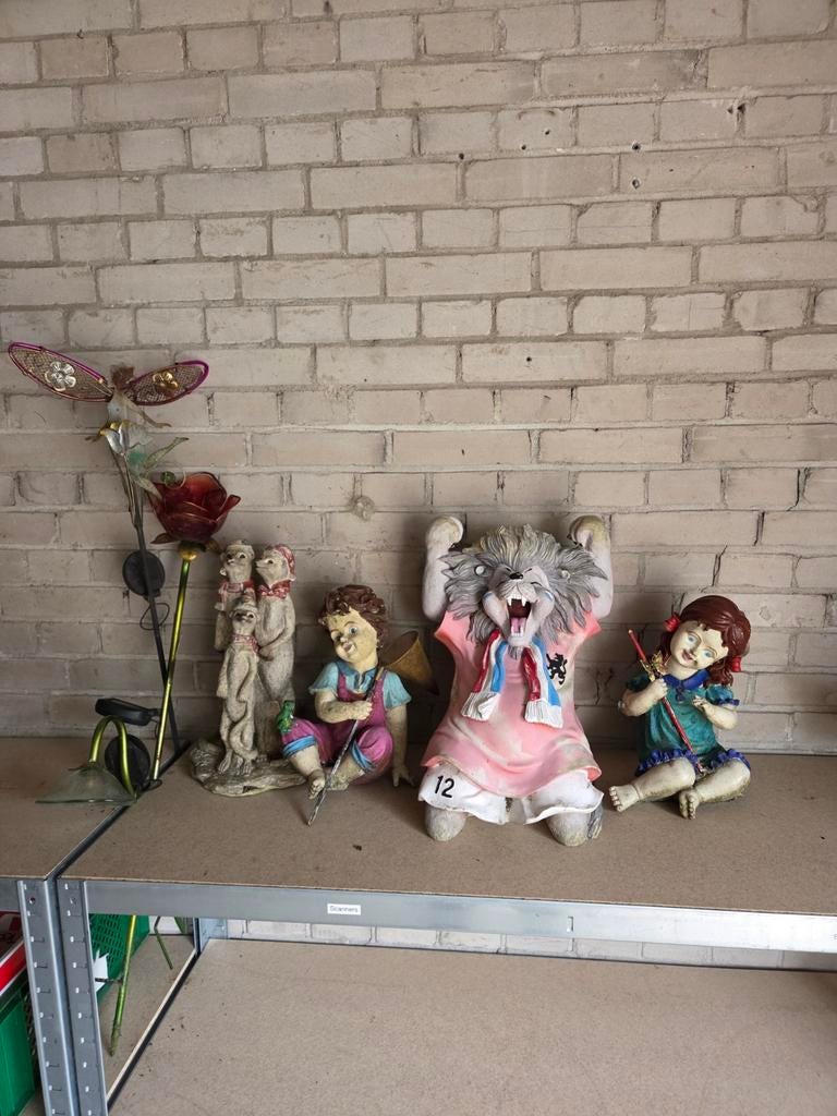 Tuinbeelden en tuinstekers, Ophalen, Gebruikt, Overige materialen, Overige typen