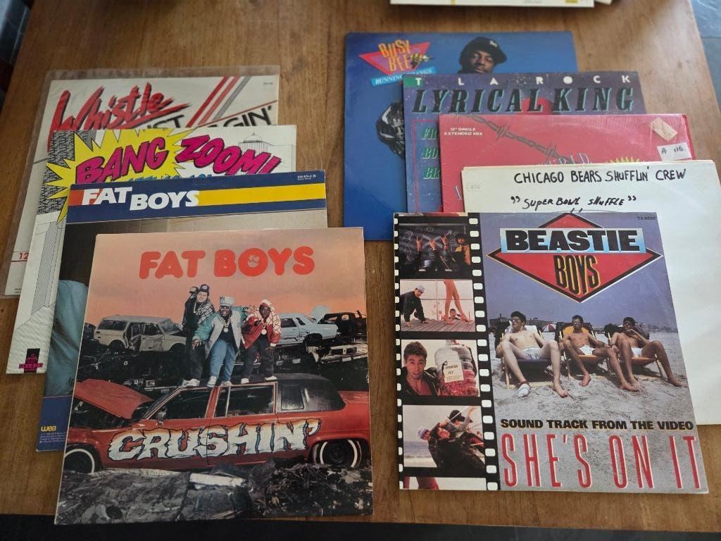 Elpees en maxi singles o.a. Beasty Boys, Fat Boys, etc, Ophalen, 1985 tot 2000, Gebruikt, Overige formaten