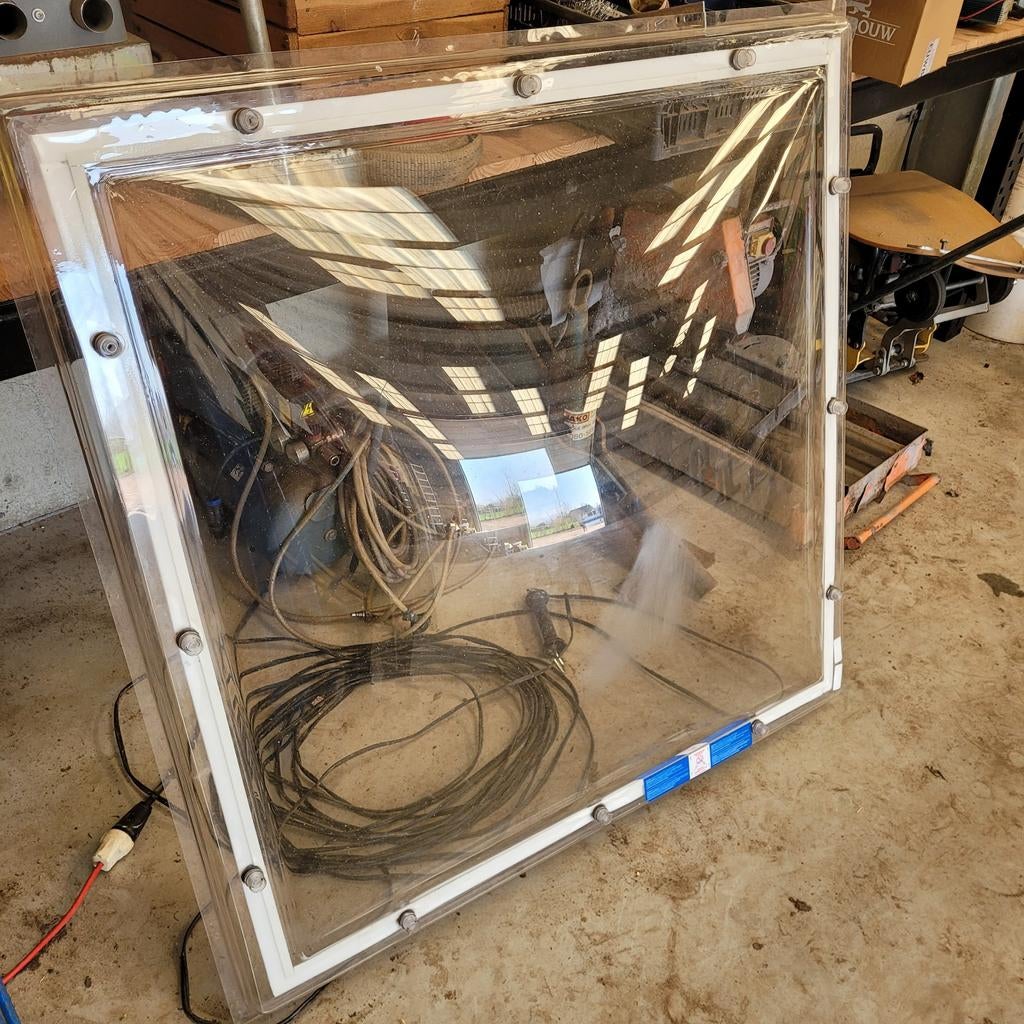 Lichtkoepel 100 cm x 100 cm, Ophalen, Gebruikt, 80 tot 120 cm, Dakraam