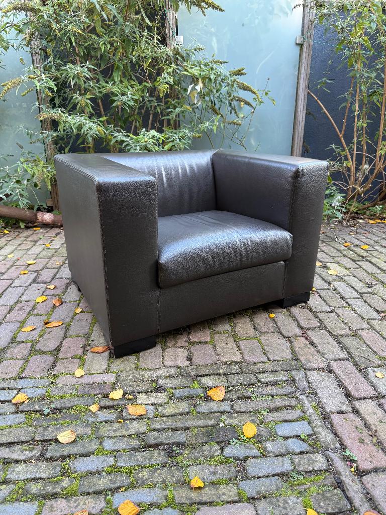 Wittmann Camin Blokfauteuil Josef Hoffmann topkwaliteit, Huis en Inrichting, Fauteuils, 75 tot 100 cm, Zo goed als nieuw, 75 tot 100 cm