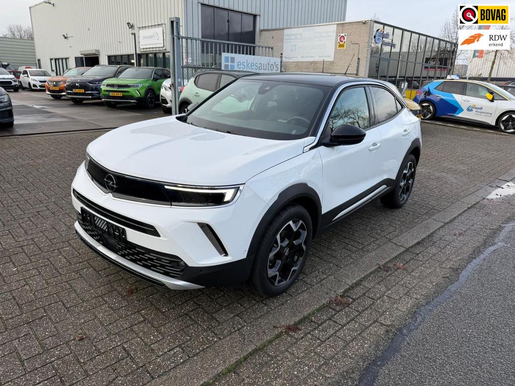 Opel Mokka 1.2 Turbo Ultimate Automaat, Navi Dealer auto, 1195 kg, Gebruikt, 1199 cc, Wit