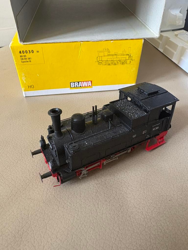 Brawa 40030 H0 lok 89381, Overige merken, Ophalen of Verzenden, Zo goed als nieuw, Gelijkstroom
