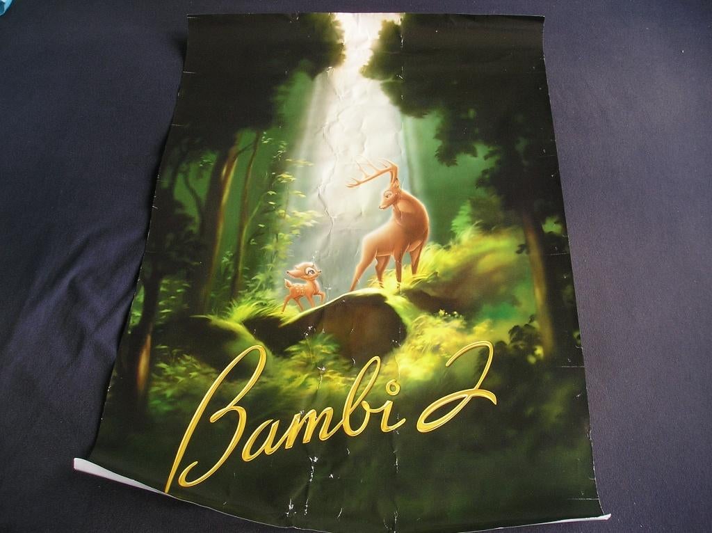 Poster Bambi 2, Rechthoekig Staand, Deurposter of groter, Ophalen of Verzenden, Zo goed als nieuw