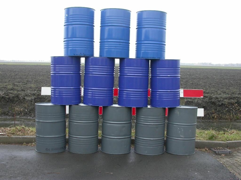 oliedrum, olievat, stookton, vuurton, statafel, prullenbak, Ophalen of Verzenden, Zo goed als nieuw, Vuurton