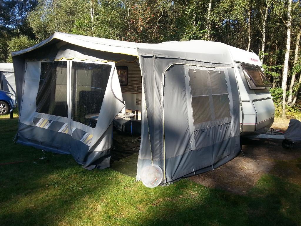 Dethleffs 440 Nomad caravan, Caravans en Kamperen, Vast bed, Treinzit, 750 - 1000 kg, Particulier