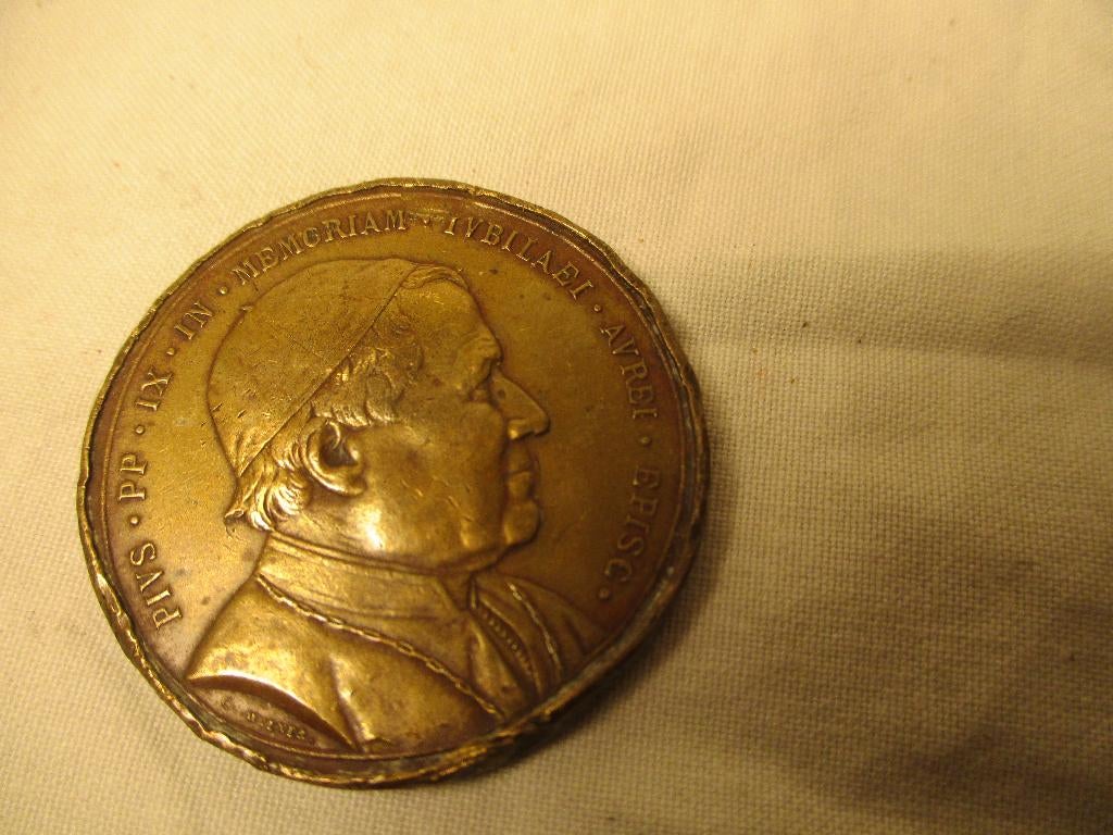antiek religie penning - munt, Ophalen of Verzenden