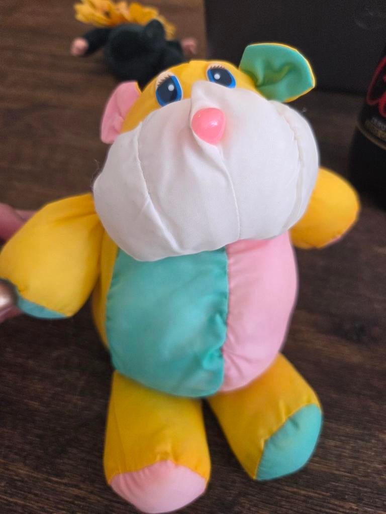 Vintage knuffel van parachutestof, Ophalen of Verzenden