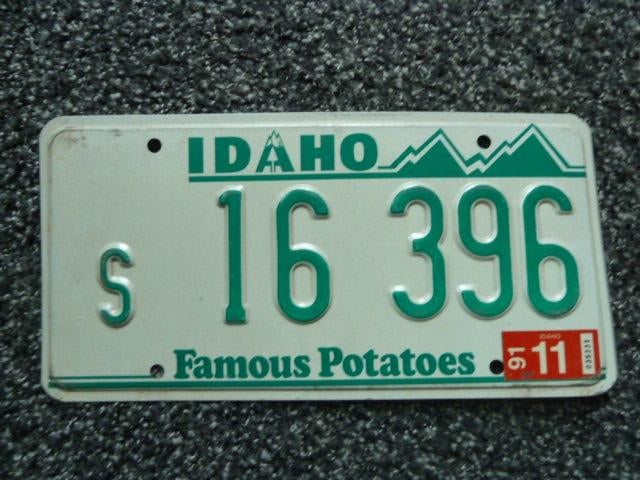 Kentekenplaat Licenseplate Idaho 3 USA, Verzenden, Gebruikt, Auto's