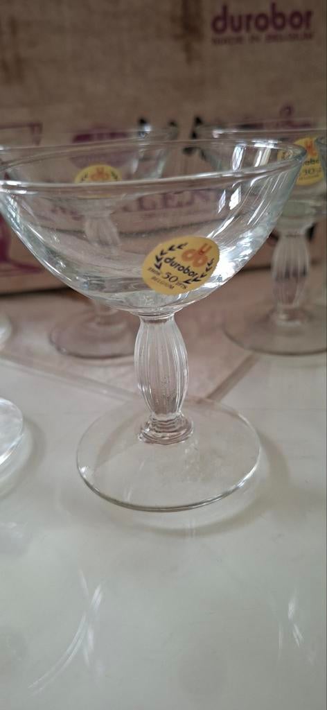 Vintage Durobor "Marlene" Likeurglazen – Set van 6 – Nieuw i, Ophalen of Verzenden, Nieuw, Overige merken