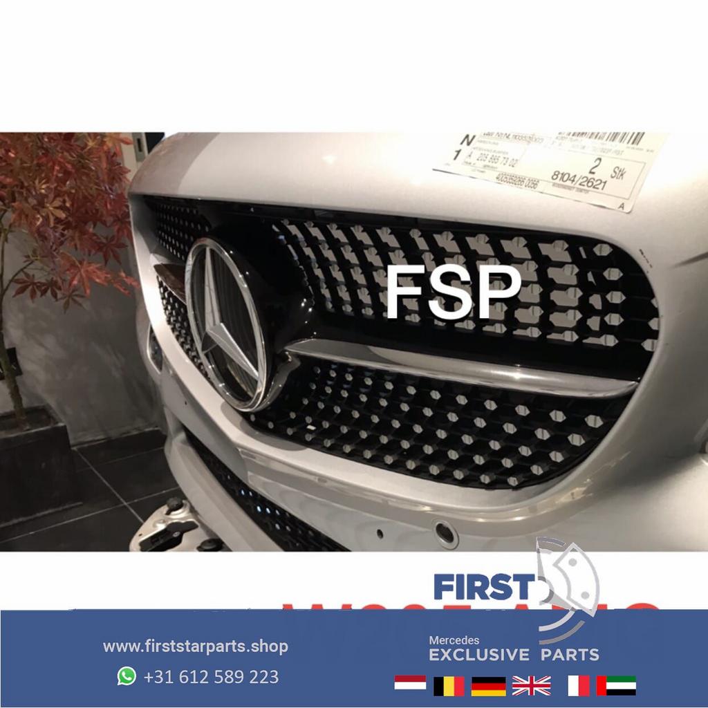 W205 C205 43 AMG BUMPER COMPLEET Mercedes C Klasse 43 ORIGIN, Gebruikt, -, Voor, Ophalen of Verzenden
