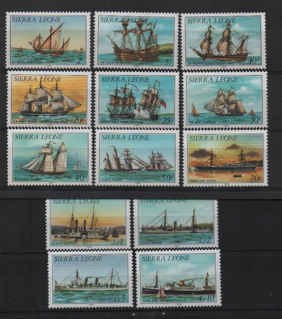 S440 Sierra Leone 756/60 postfris Schepen, Verzenden, Postfris, Overige thema's