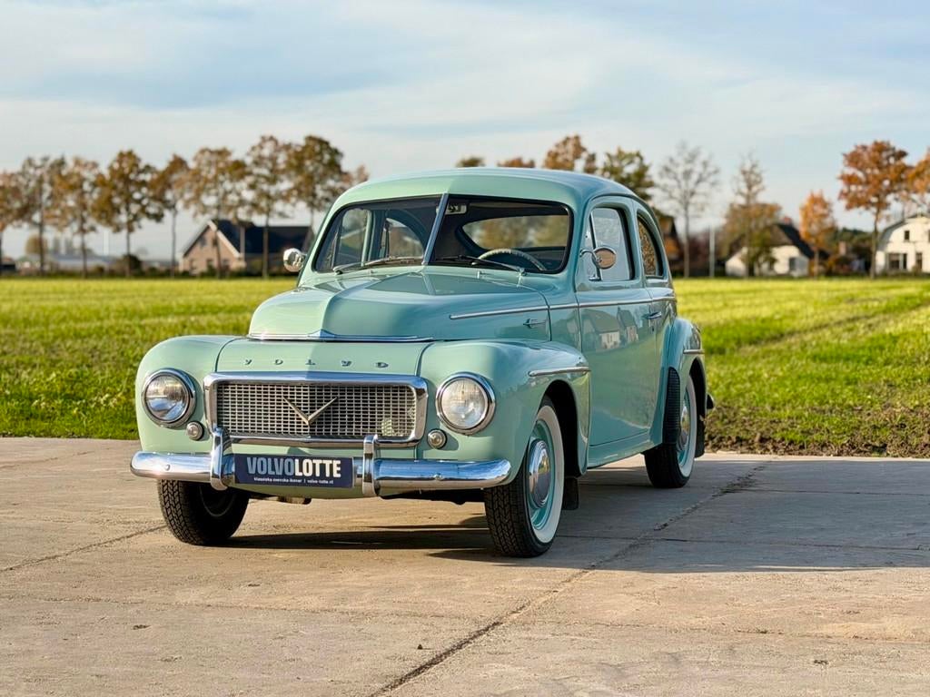 Volvo PV 444 Charmante pistache klassieker met whitewalls, Gebruikt, 4 stoelen, Bedrijf, Handgeschakeld