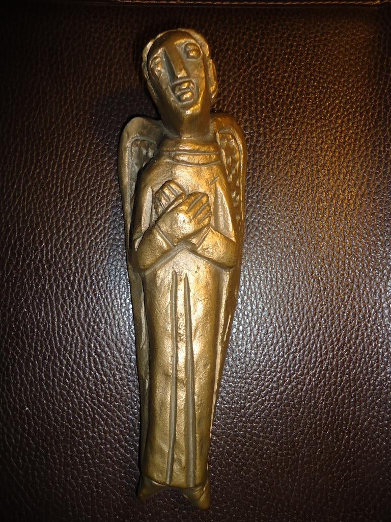 Bronzen aartsengel Gabriel, Egino Weinert DL religieus beeld, Ophalen of Verzenden