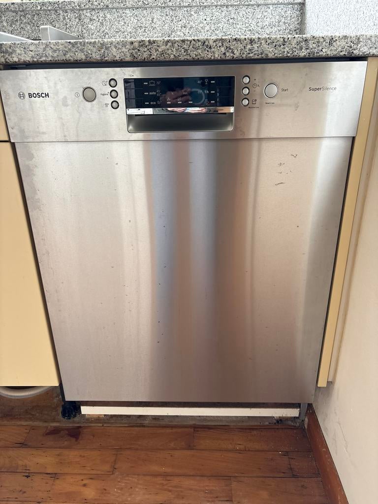 Bosch SuperSilence vaatwasser, Gebruikt, 60 cm of meer, Eco programma, Ophalen of Verzenden