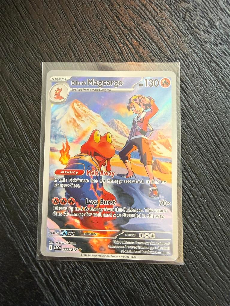 Ethan's Magcargo IR 222/217 ASC, Ophalen of Verzenden, Zo goed als nieuw, Losse kaart, Foil