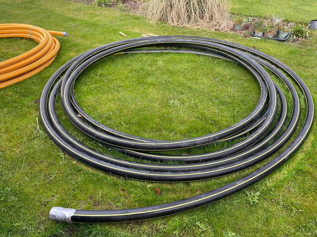 Gasleiding tyleen pe 75 mm, Doe-het-zelf en Verbouw, Buizen en Afvoer, Overige materialen, 6 meter of meer, Overige typen, 60 tot 80 mm