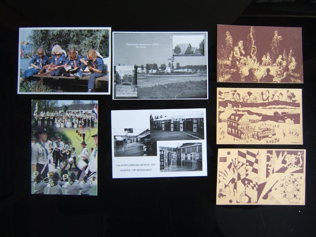 7 scouting padvinders ansichtkaarten divers, Verzenden, Gebruikt, Overige typen