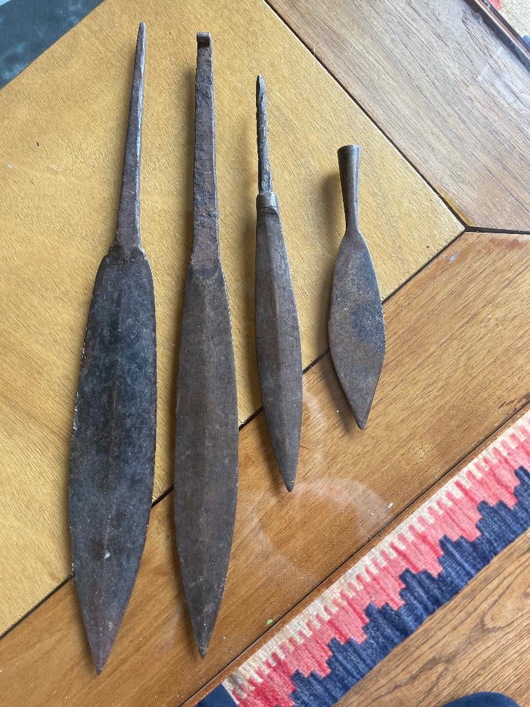 Originele ijzeren speerpunten, Ophalen of Verzenden, Gebruikt