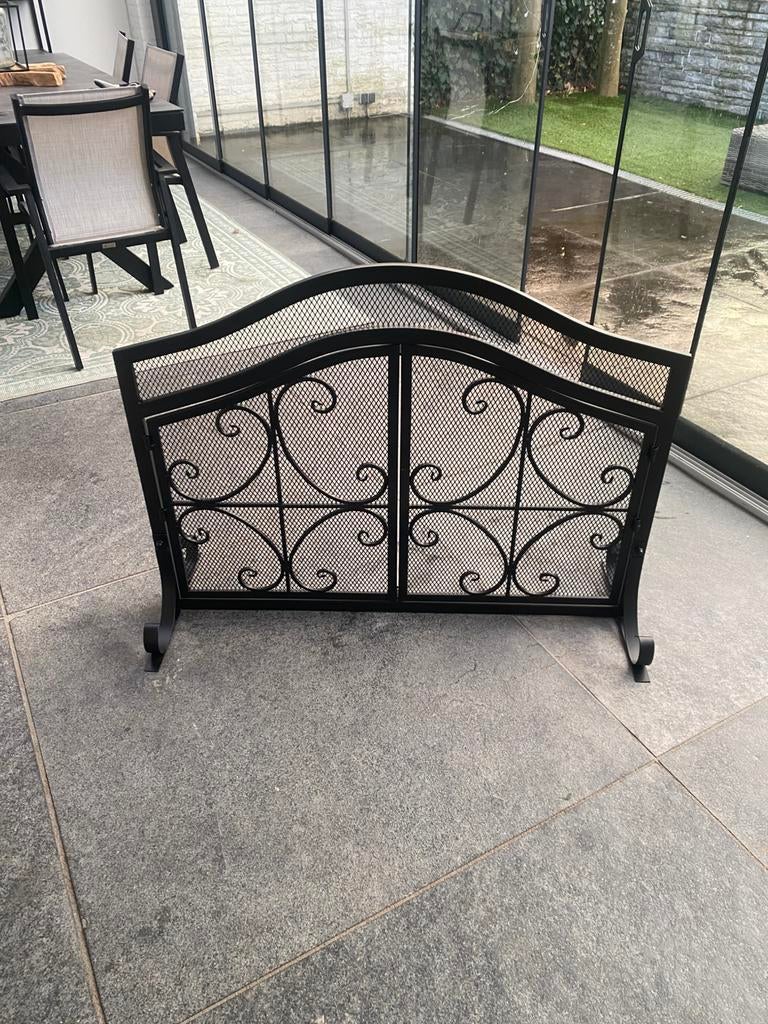 Haardscherm, Huis en Inrichting, Haarden, Ophalen, Zo goed als nieuw, Vrijstaande haard, Houthaard