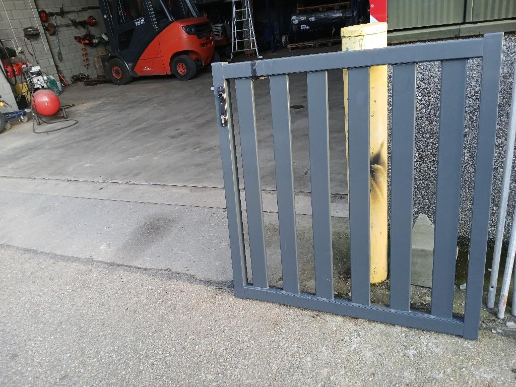 Design poort aluminium, Tuin en Terras, Tuinhekken en Hekwerk, Ophalen, Nieuw, Aluminium, Sierhekwerk