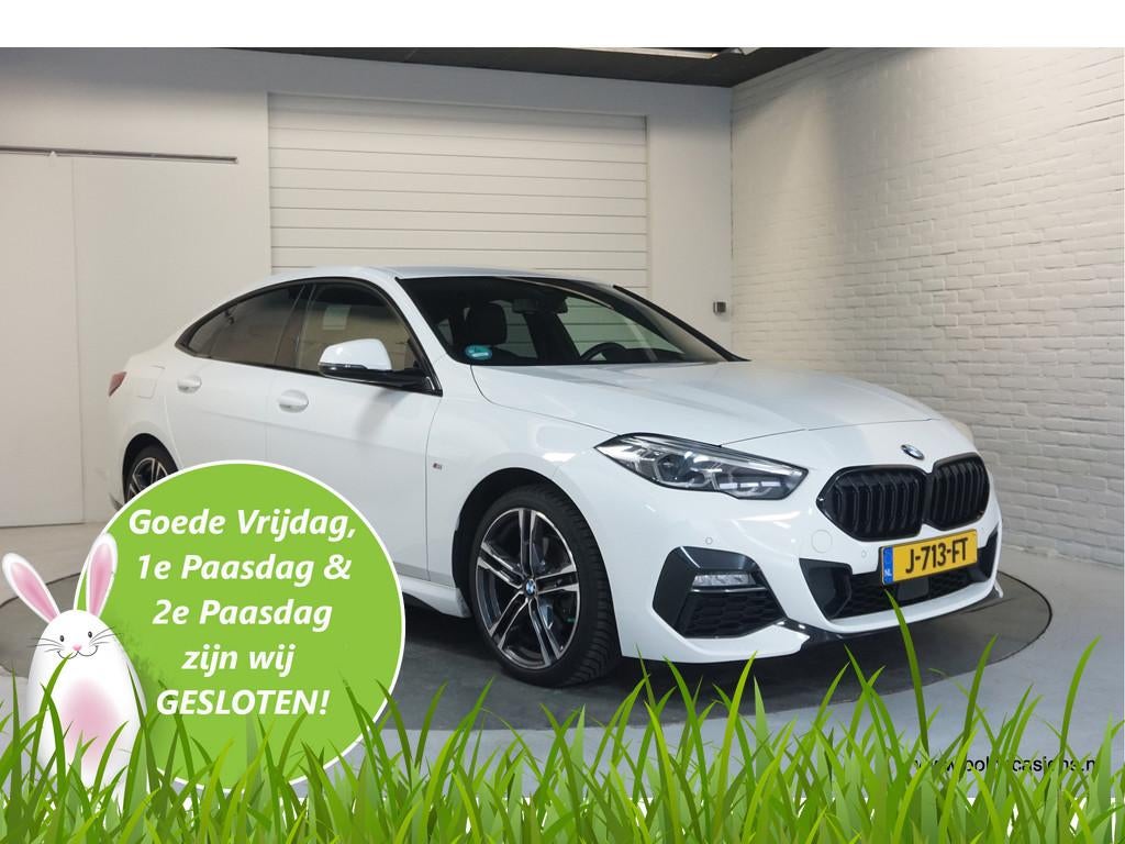 BMW 2 Serie Gran Coupé 218i High Exec M-Sportpakket | Autom, Gebruikt, 1350 kg, Leder en Stof, Wit