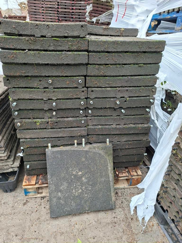 60 rubberen tegels 50x50x6,5 cm dik staltegels stalmatten, Dieren en Toebehoren, Stalling en Weidegang