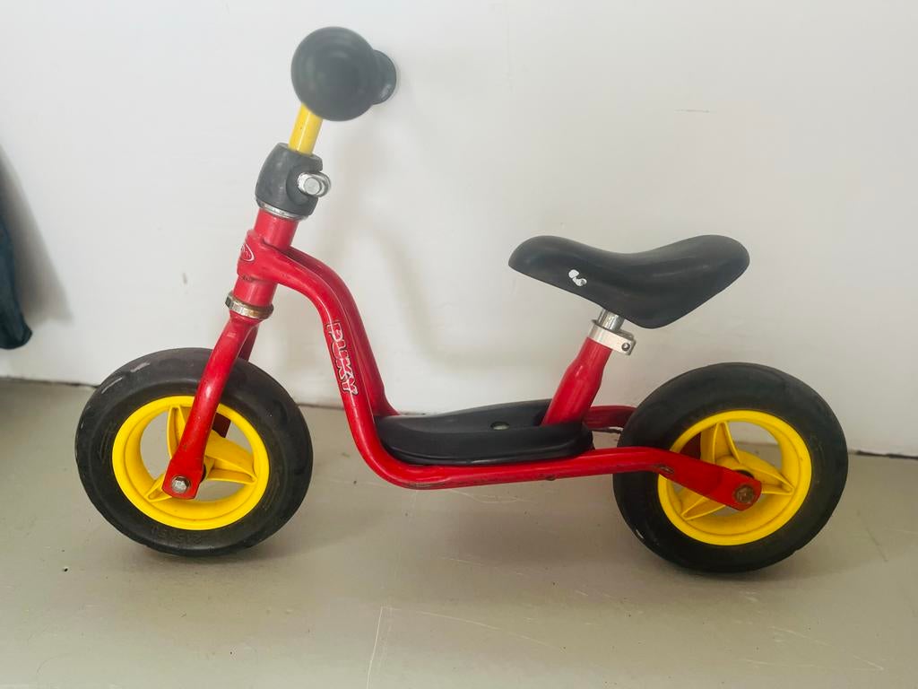 Puky loopfiets rood geel LR M, Ophalen, Gebruikt, Loopfiets