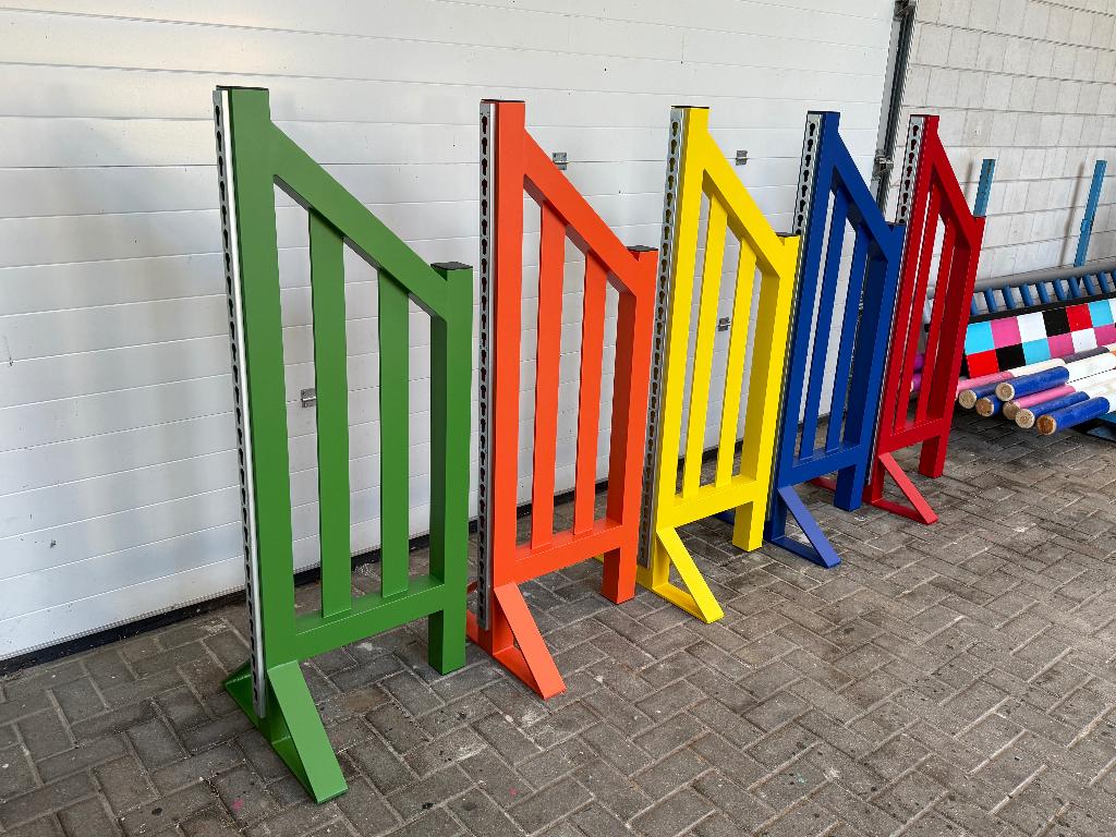 Hindernisbalk Springstaander Softpoles springsloot slepen, Dieren en Toebehoren, Paarden en Pony's | Overige Paardenspullen, Ophalen