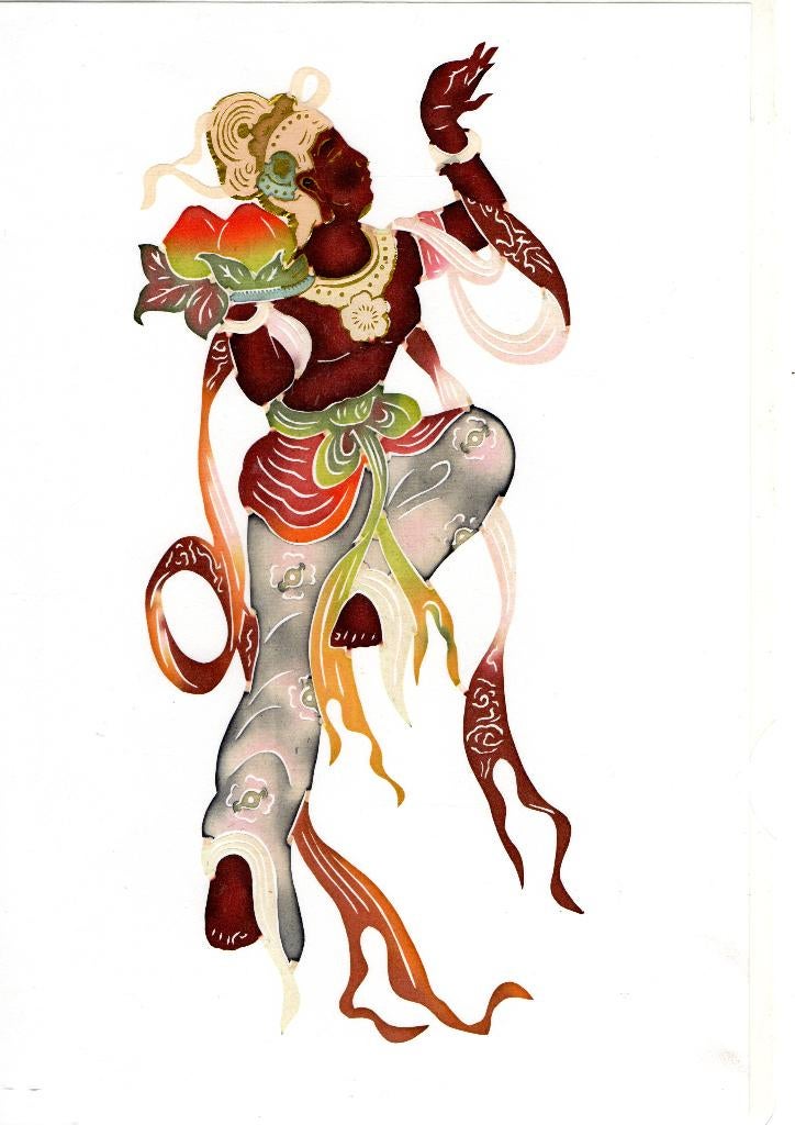 Chinese Knipkunst van negen goden/godinnen, Ophalen of Verzenden