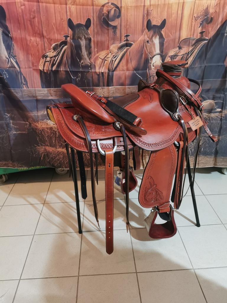 Western zadel 18 inch. Zeer compleet. Nieuw, Dieren en Toebehoren, Ophalen of Verzenden, Nieuw, Western