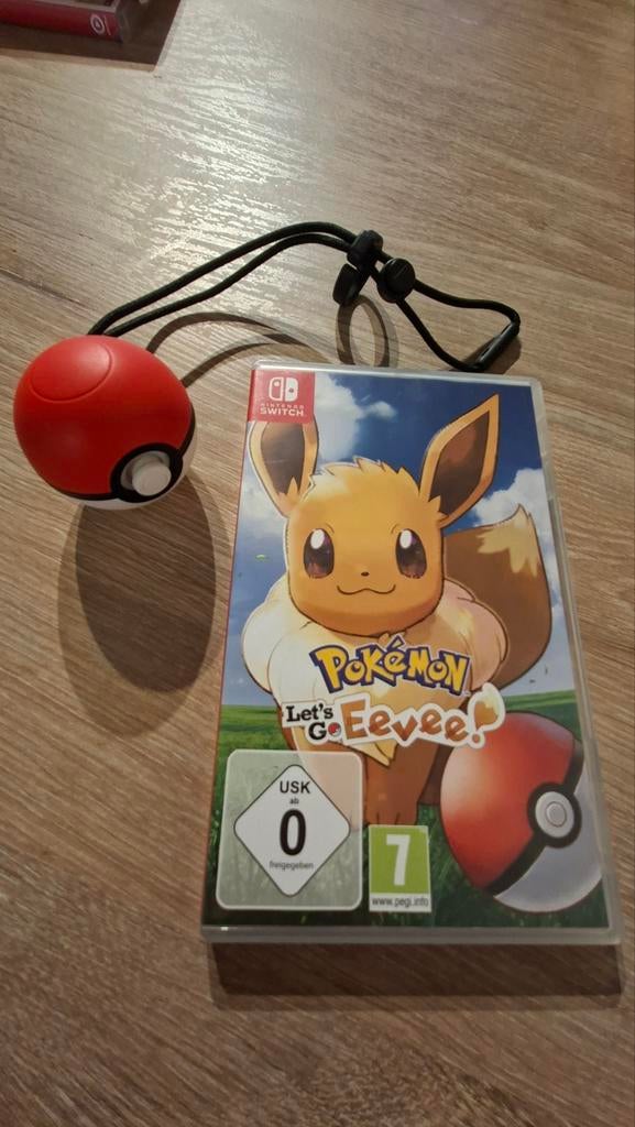 Pokémon Let's Go Eevee (Switch) + Poké Ball Plus + Mew, 1 speler, Ophalen of Verzenden, Zo goed als nieuw, Vanaf 3 jaar