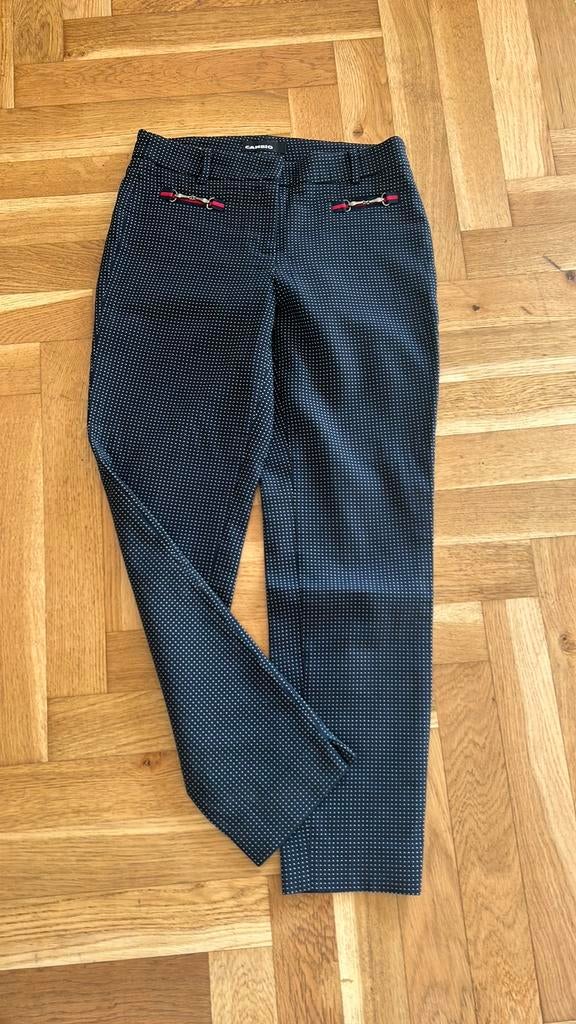 Cambio broek blauw wit stipje 36, Blauw, Ophalen of Verzenden, Zo goed als nieuw, Maat 36 (S)