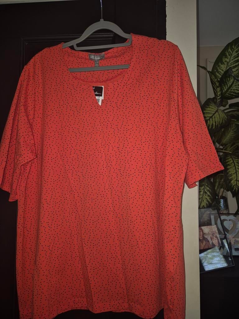 Nieuw Ulla Popken shirt rood/oranje met zwarte spikkels, Kleding | Dames, Overige kleuren, Maat 46/48 (XL) of groter, Nieuw, Ulla Popken