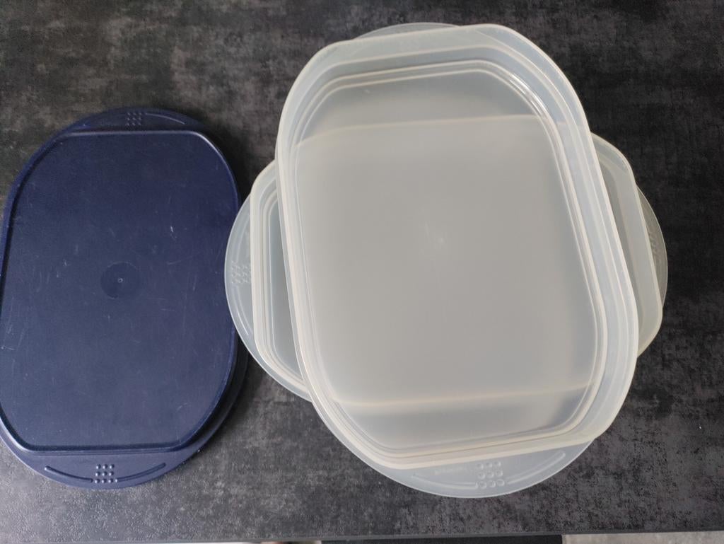 Tupperware vleeswaren bak met 3 bakken, Ophalen of Verzenden, Zo goed als nieuw