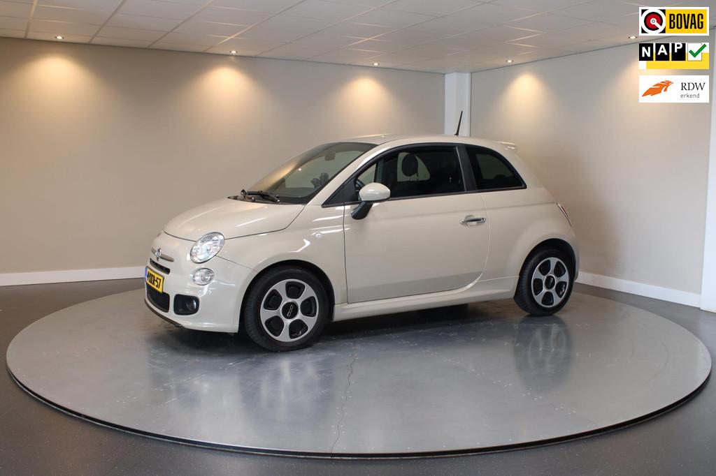 Fiat 500 0.9 TwinAir Turbo 500S *Cappucino* Sport|Navi|PDC, Voorwielaandrijving, Gebruikt, Bruin, Leder en Stof